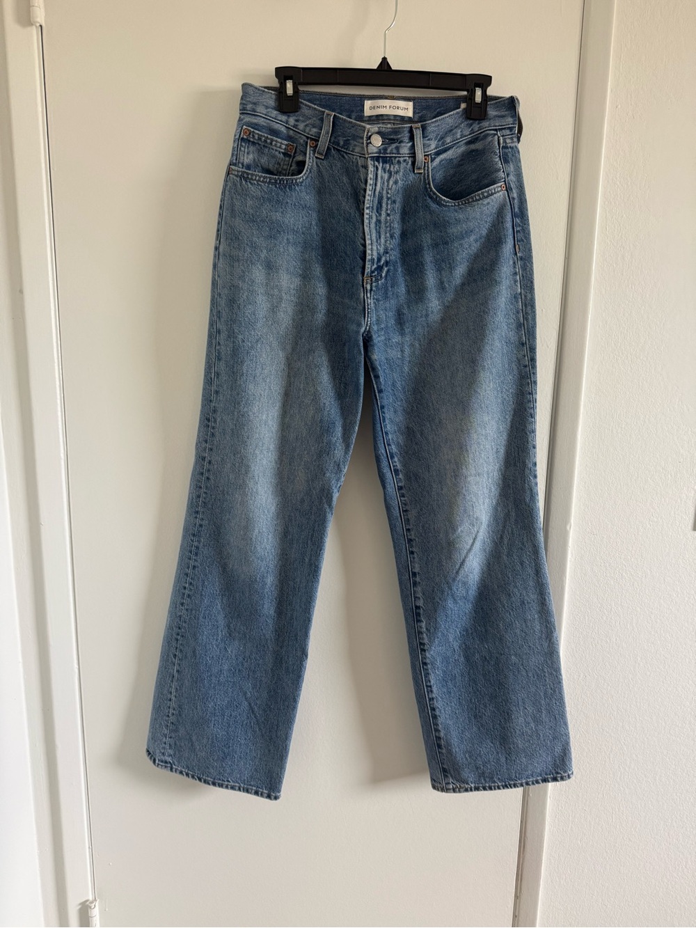 Denim Forum High Rise Wide Leg Jean